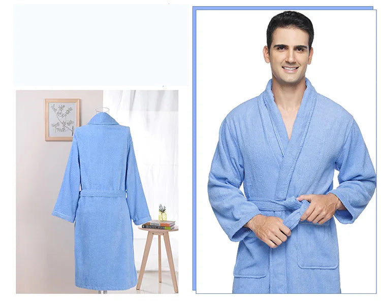 Robe de bain Unisexe Éponge Lavande