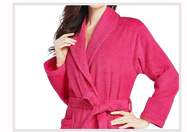 Robe de bain Unisexe Éponge Lavande