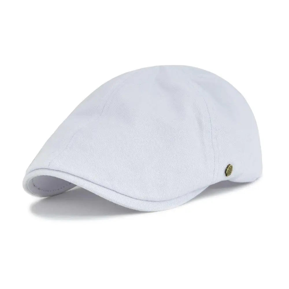 VoBoom Casquette Plate Coton Ivy Bleu Marine Unisexe