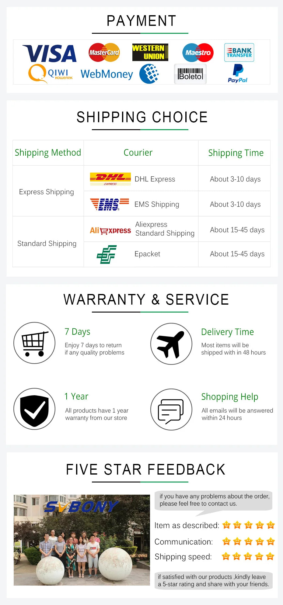 SVBONY SV47 8x42 BAK4 FMC HD IPX7 Wasserdichtes Fernglas