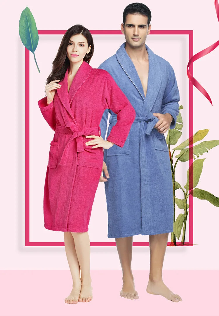 Robe de bain Unisexe Éponge Lavande