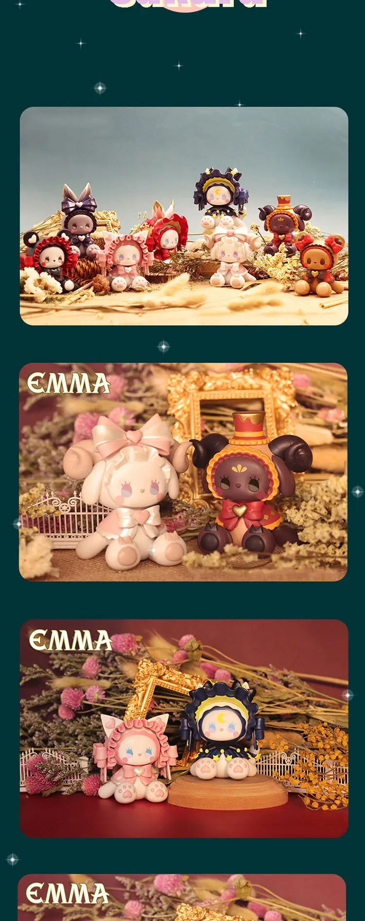 Figurines de la forêt secrète, Anime Emma, boîte aléatoire aveugle, jouets, figurine d'action Kawaii, modèle de bureau, boîte mystère, cadeau, Collection de poupées by LSDLBoutique.ch