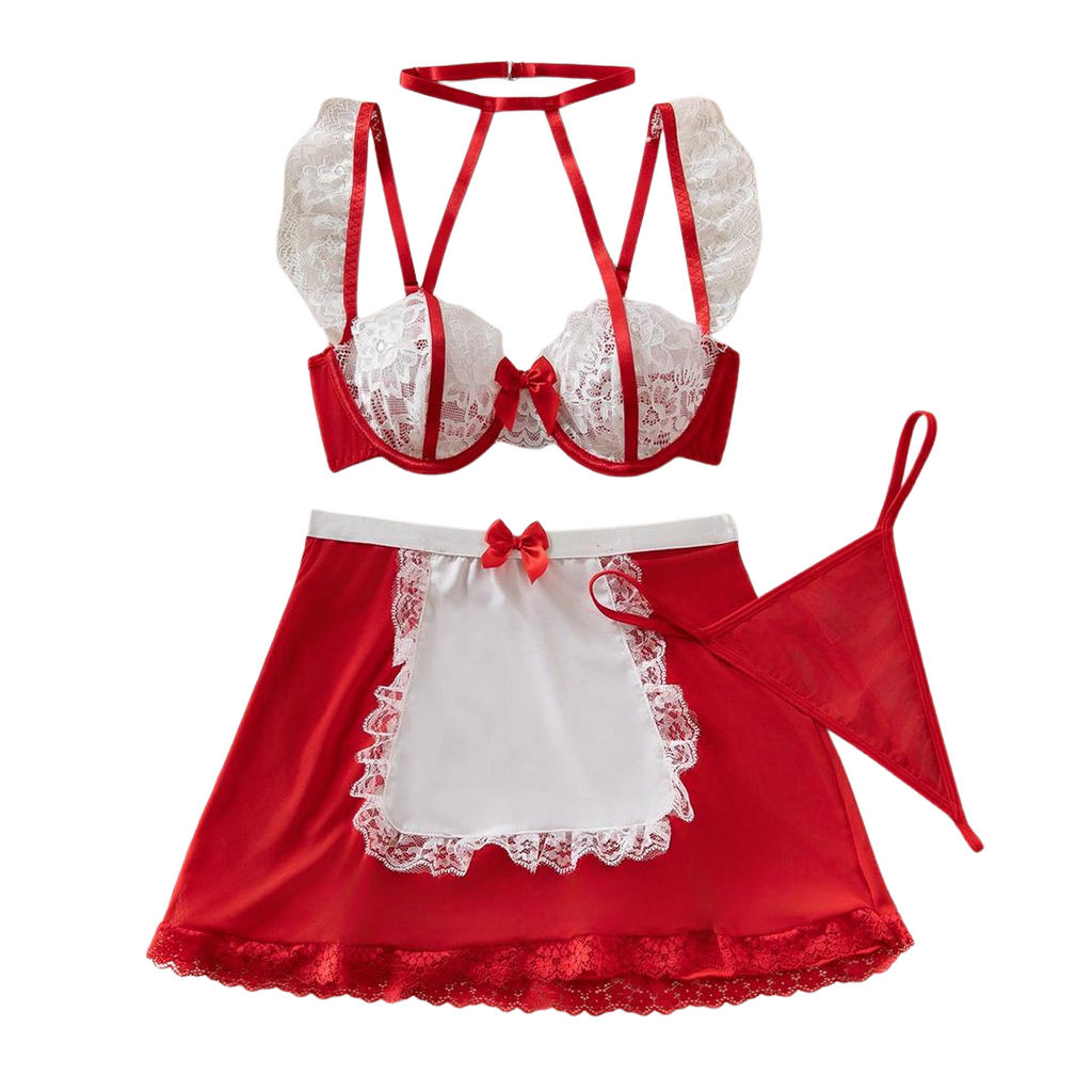 Louise Red and White Lace Set Limited Edition