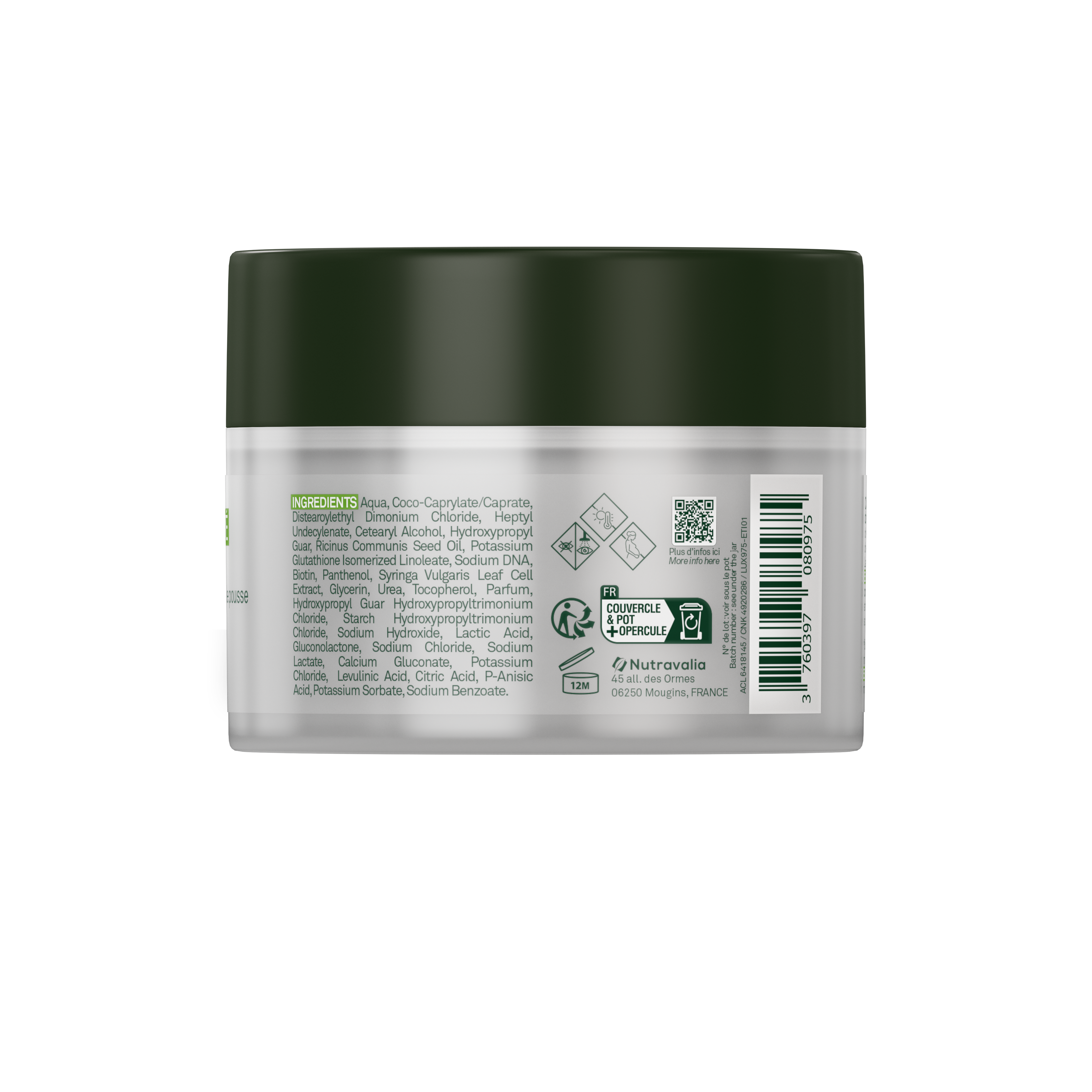 Masque capillaire nutrition et pousse – Luxéol Masque Pousse