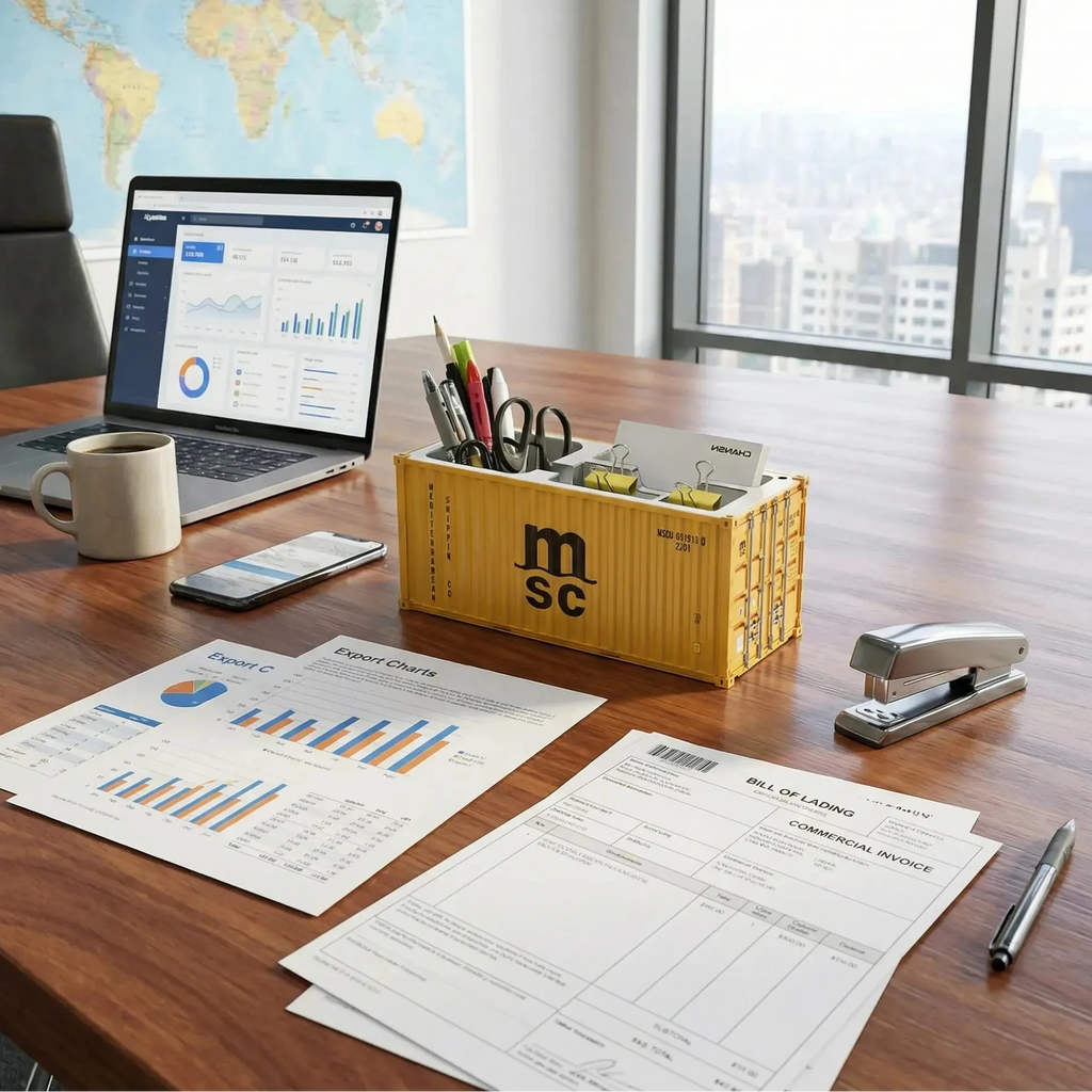 Porte-stylos en forme de conteneur maritime - LSDLBoutique