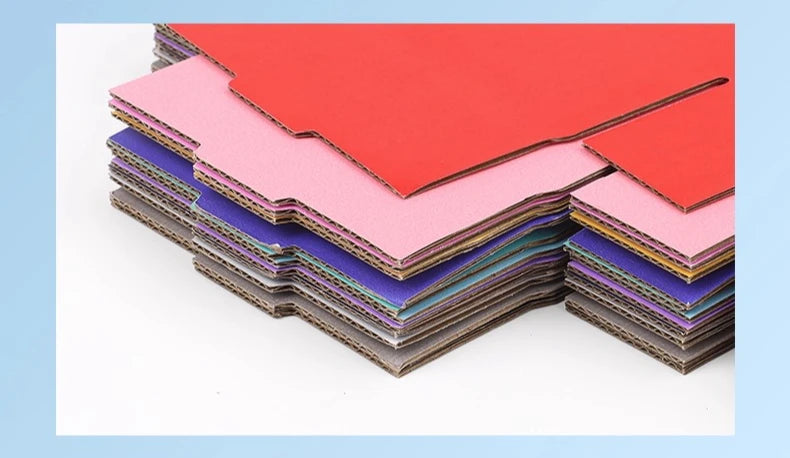 Dicke Faltschachtel, dreilagiger Karton, 10er-Packung in verschiedenen Farben