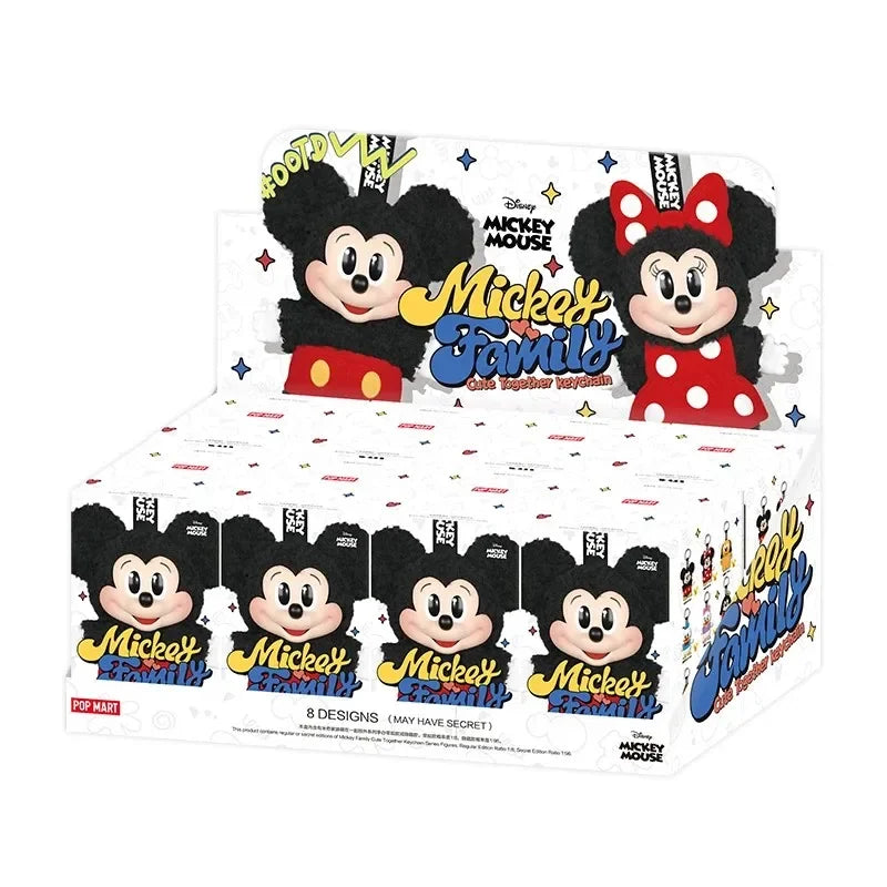 POP MART Mickey famille mignon ensemble porte-clés série boîte aveugle boîte mystère devinez sac jouet poupée mignon Anime Figure ornement de bureau by LSDLBoutique.ch