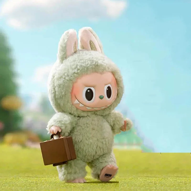 POP MART Die Monster Labubu Macaron Braune Vinylfigur