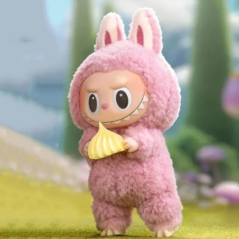 POP MART Die Monster Labubu Macaron Braune Vinylfigur