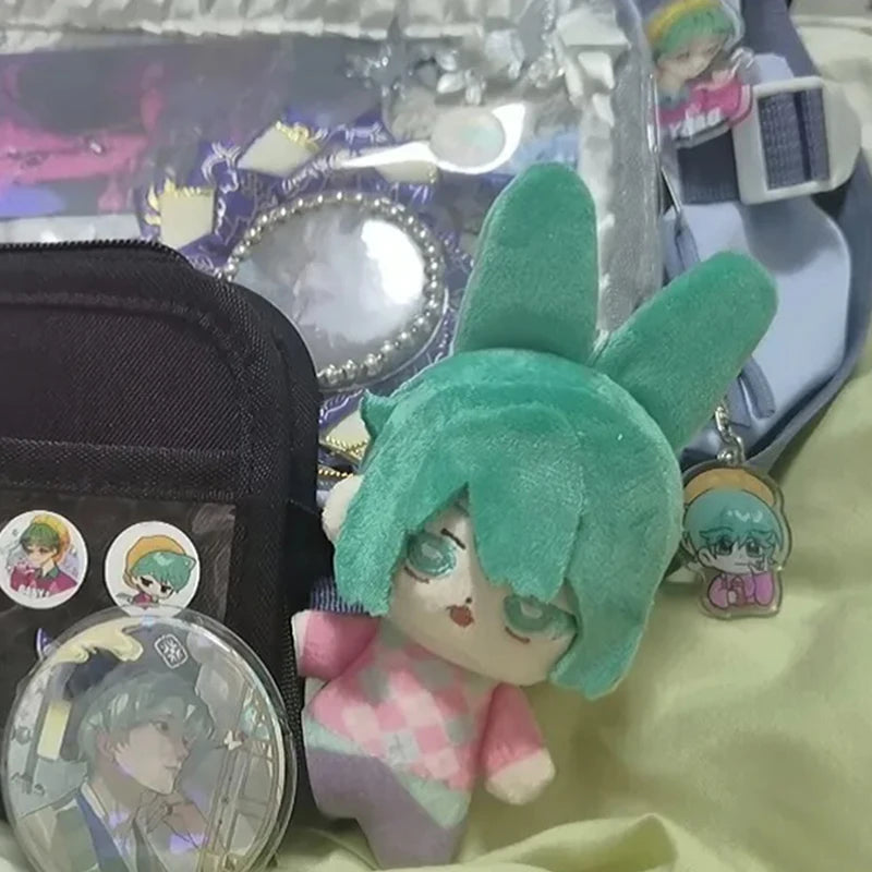 Kpop Demon Hunters Plüsch-Schlüsselanhänger – Lila &amp; Rosa