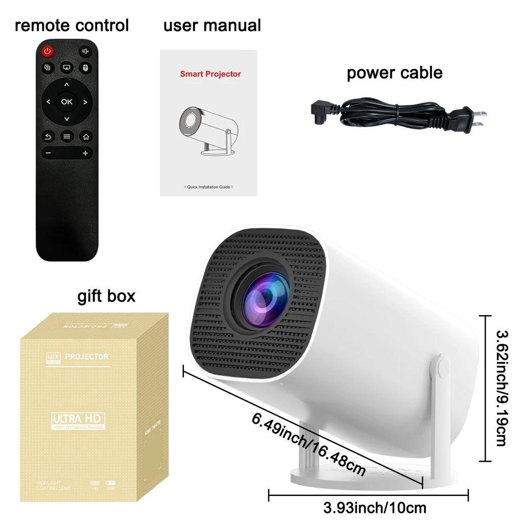 Projecteur portable WiFi 6 et Bluetooth 5.0 – 4K