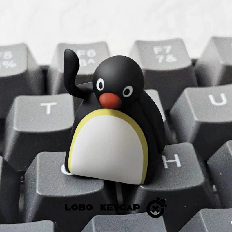 LOBO Kawaii Resin Penguin Keyboard Cover ESC