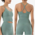 Naked Feeling Ensemble Sport Sans Couture Bleu Femme