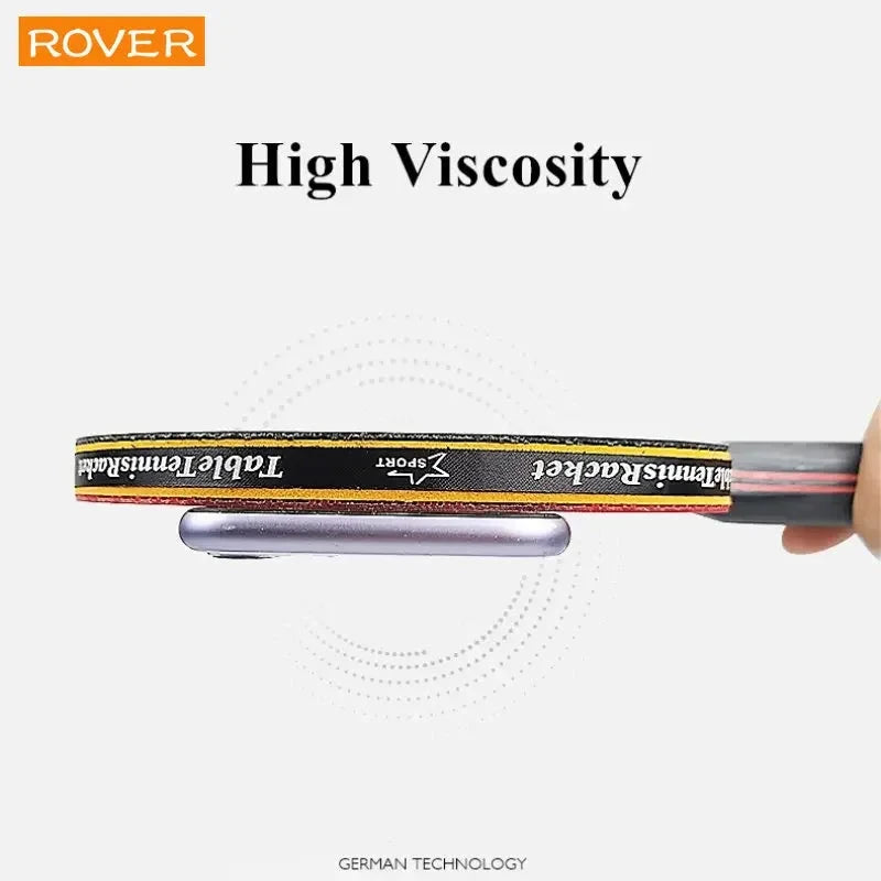 RAOVTE Tischtennisschläger-Set, rot und schwarz, 2-teilig