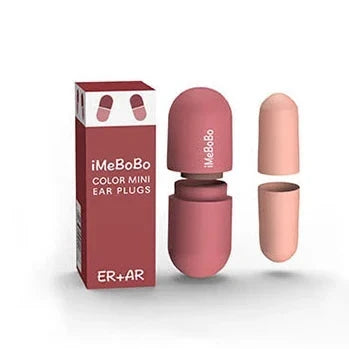 Bouchons d’oreilles anti-bruit iMeBoBo rose mini, ensemble avec étui et boîte