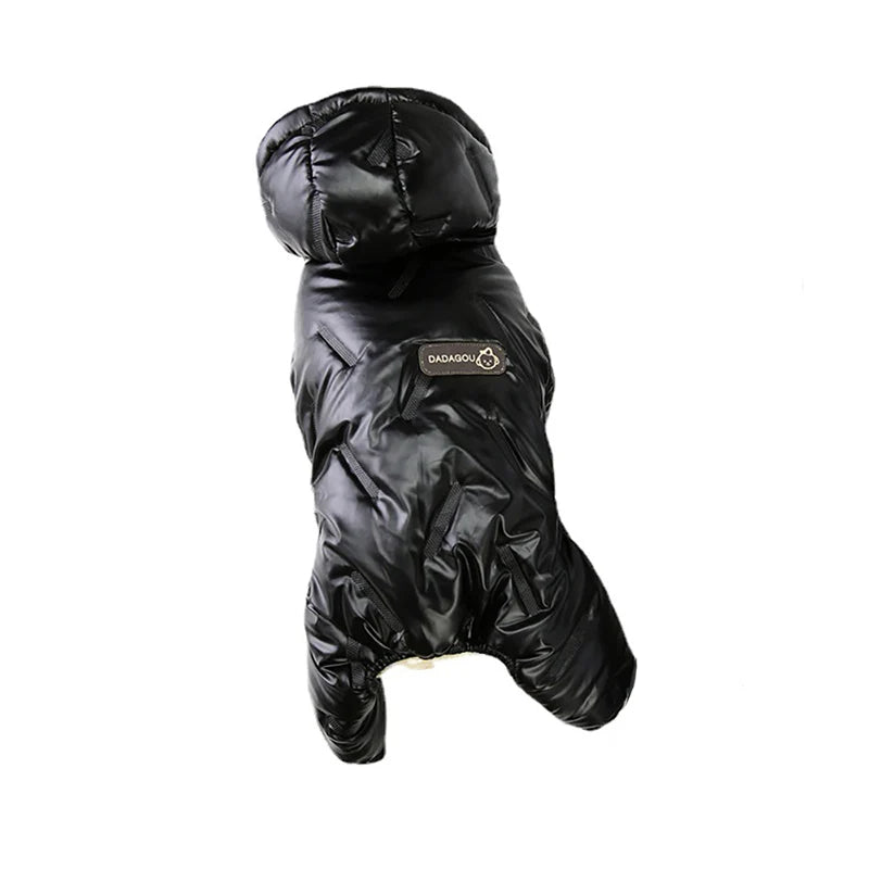 Combinaison Hivernale Imperméable Pour Petits Chiens Gris
