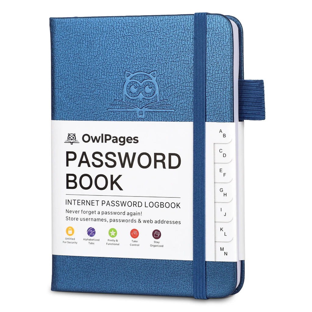 Password Notebook with Hardcover and Alphabetical Tabs