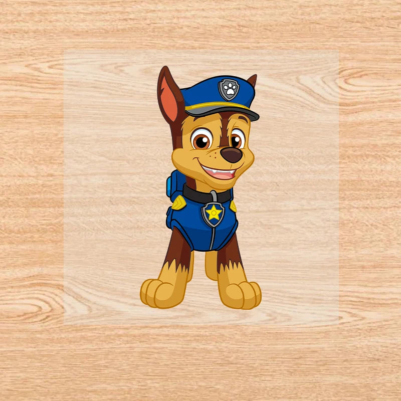 PAW Patrol-Autocollants de vêtements de dessin animé mignons, fer sur des patchs, autocollants de transfert de chaleur Anime Kawaii, cadeau de bricolage cool, fête de vacances by LSDLBoutique.ch