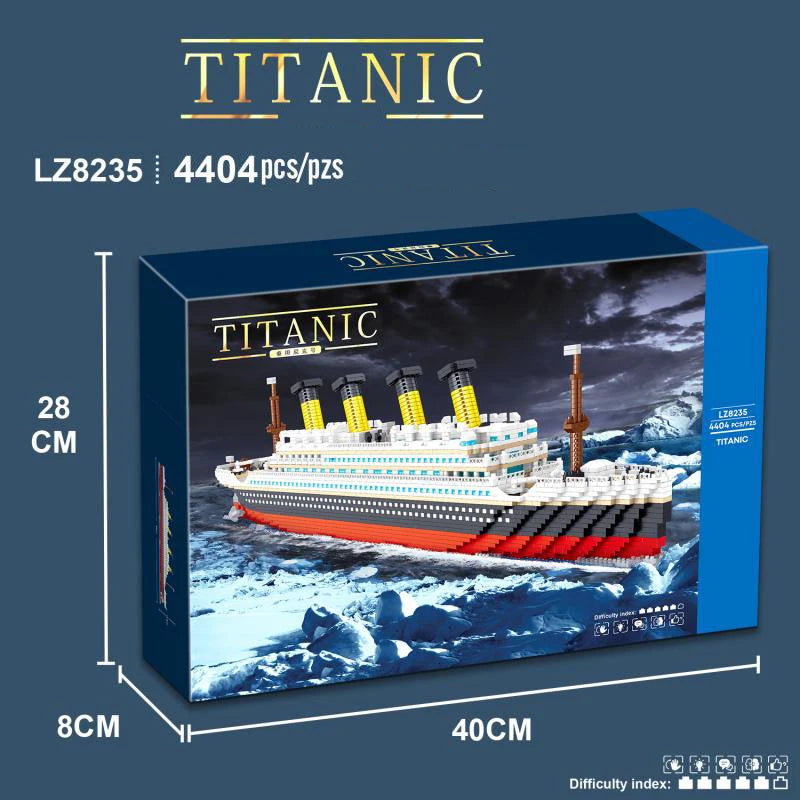 Kit Titanic Construction Pour Enfants Croisière Soleil 4404 Pièces Mini Briques Modèle Décoration Bureau Cadeau Noël by LSDLBoutique.ch