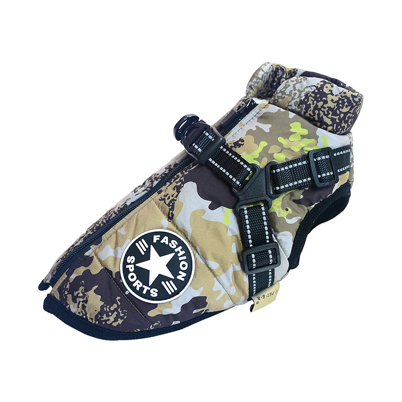 CDDMPET Veste Pour Chien Imperméable Chaude Grande Taille Harnais