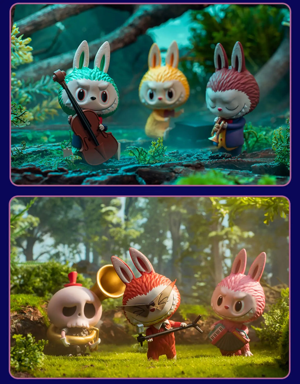 Pop Mart Labubu Forest Konzert PVC-Figurenkollektion