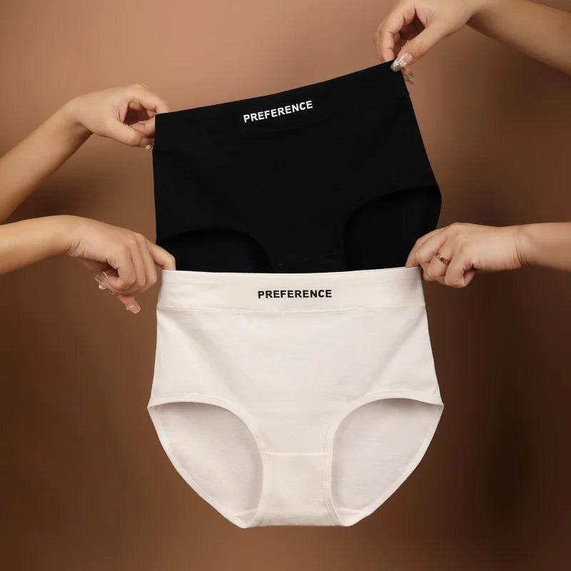 Preference Culotte Taille Haute Coton Beige Marron 7 Pièces