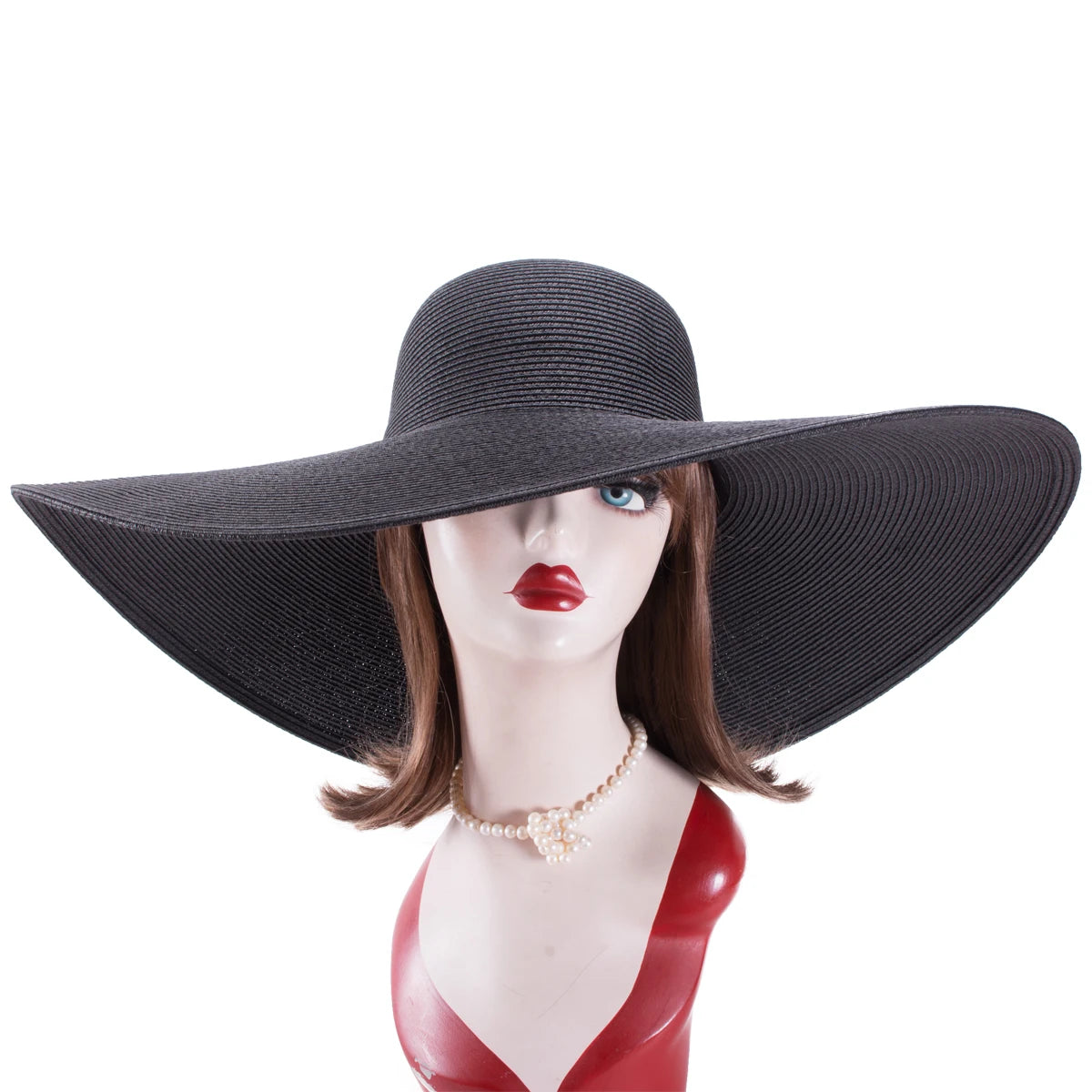 Chapeau de paille pliable à large bord – Lawliet A330