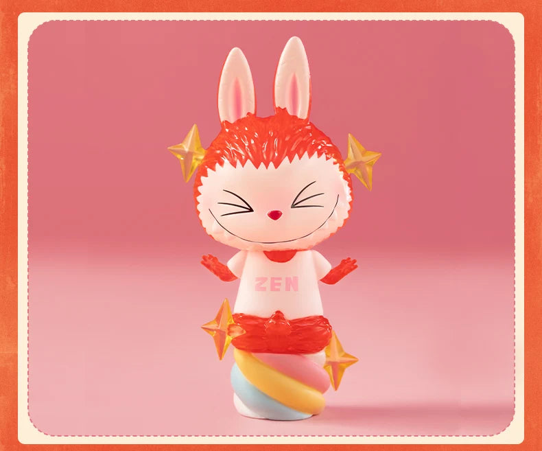 Pop Mart Labubu Candy Monsters PVC Figurine Pink Blue