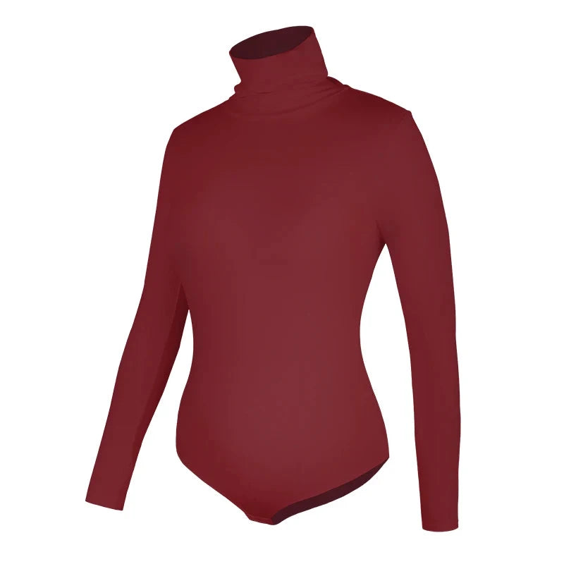 Vaslanda Thermobody mit Rollkragen, Viskose-Spandex, Weiß