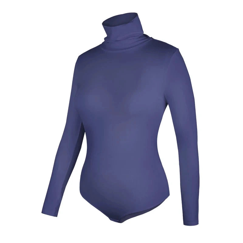 Vaslanda Thermobody mit Rollkragen, Viskose-Spandex, Weiß