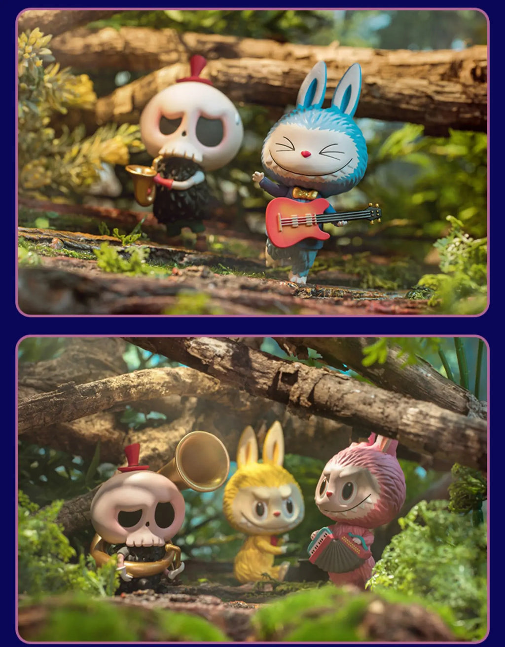 Pop Mart Labubu Forest Konzert PVC-Figurenkollektion