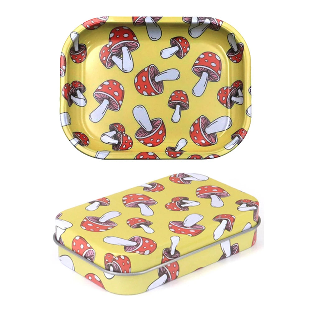 Drehunterlage 18x14 cm Weißblech für Tabak 2 Stück