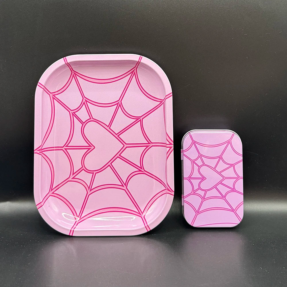 Drehunterlage 18x14 cm Weißblech für Tabak 2 Stück