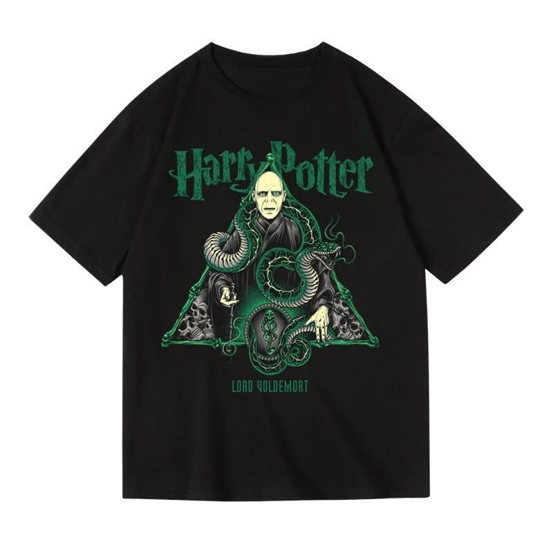 Super tendance marque Harry Potter marchandise pur coton coupe ample Plus T-shirt court à manches mi-longues pour hommes et femmes été by LSDLBoutique.ch