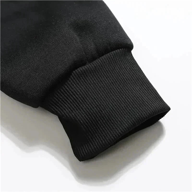 Oversized Herren-Kapuzenpullover mit Reißverschluss aus 100 % Baumwolle