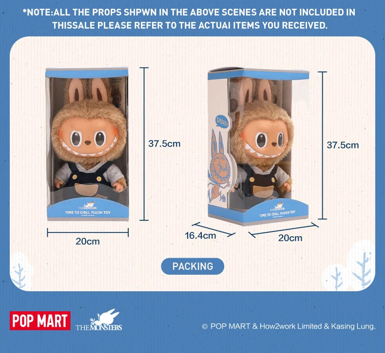POP MART Labubu Time To Chill Beige Vinyl Plüschpuppe