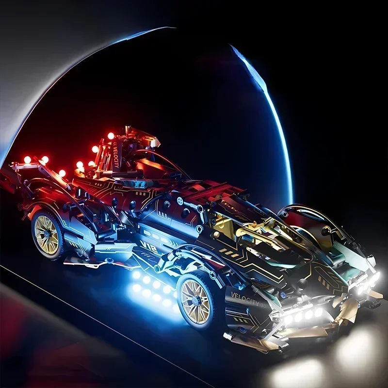 Roadster RC Voiture À Construire Tech Race 1 14e Noir Bloc Auto Bloquant ABS Version by LSDLBoutique.ch