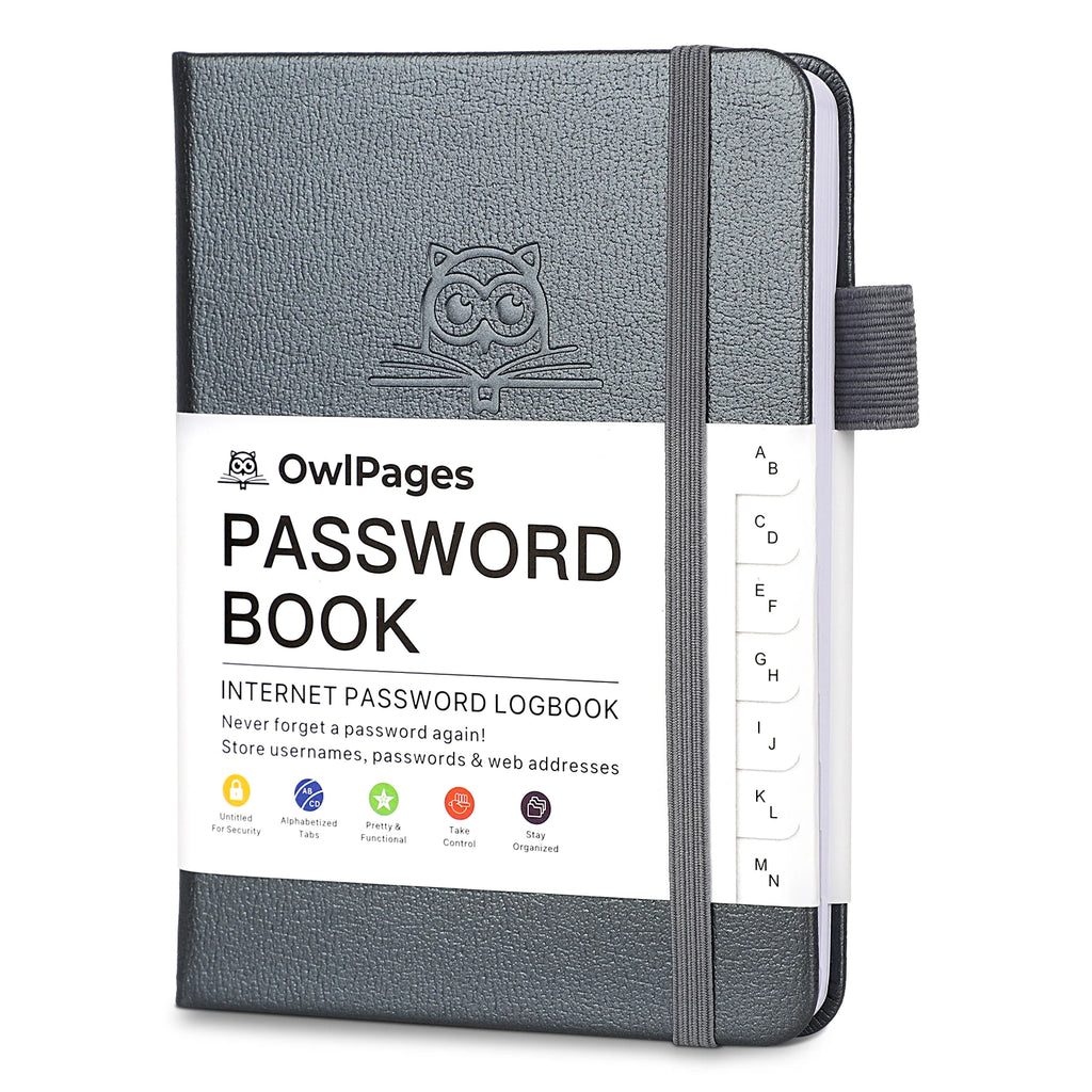 Password Notebook with Hardcover and Alphabetical Tabs