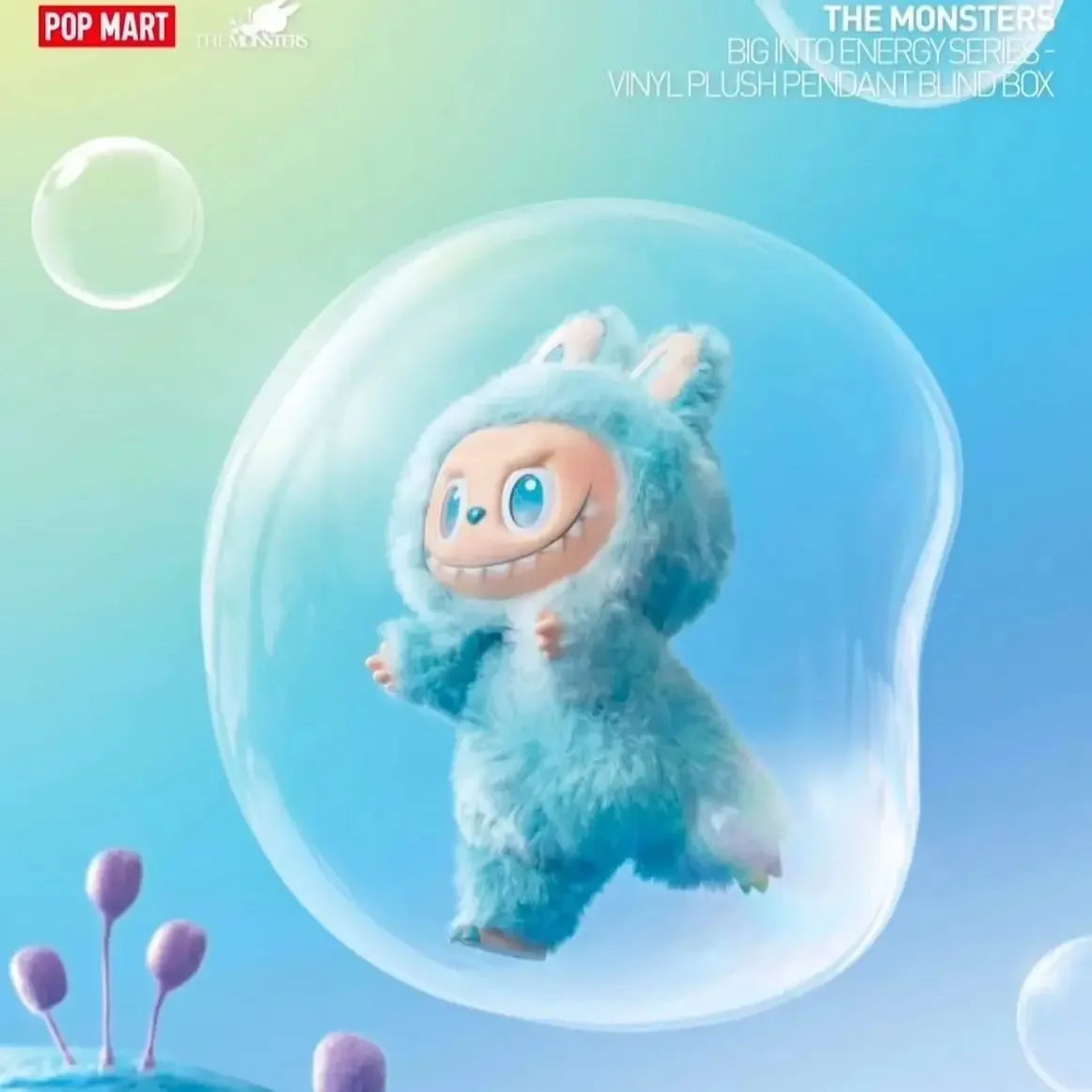 Pop Mart Labubu Big Into Energy Plüsch-Schlüsselanhänger 17 cm