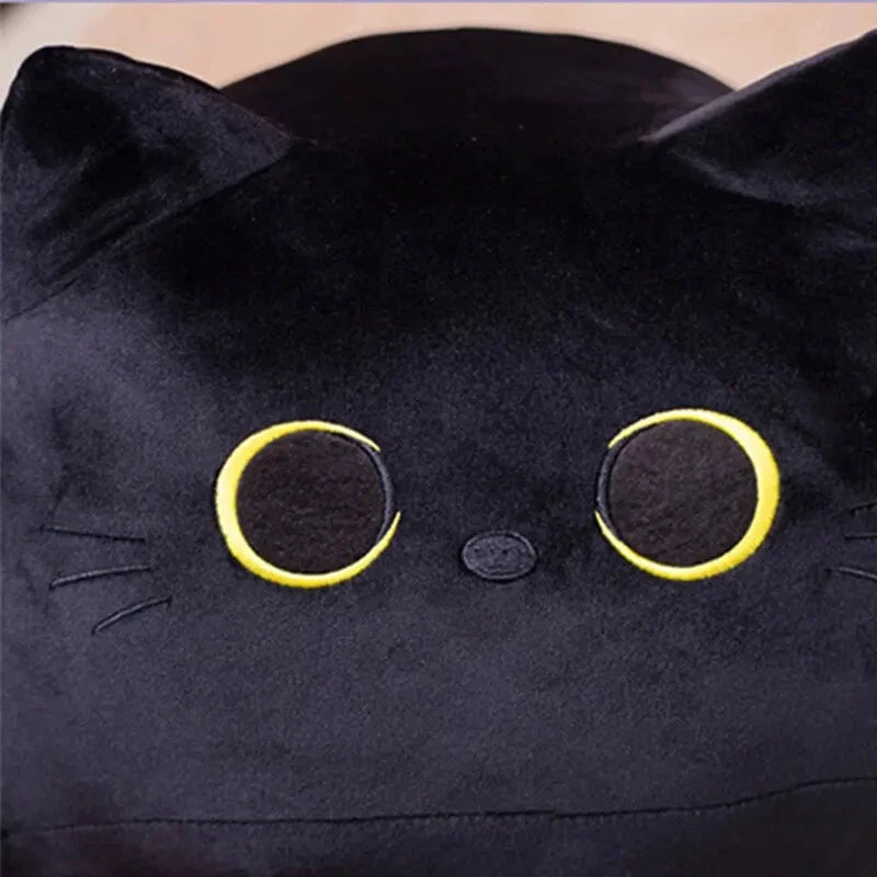 Kawaii schwarze Katze Plüschtier 20cm Weiche Zimmerdekoration