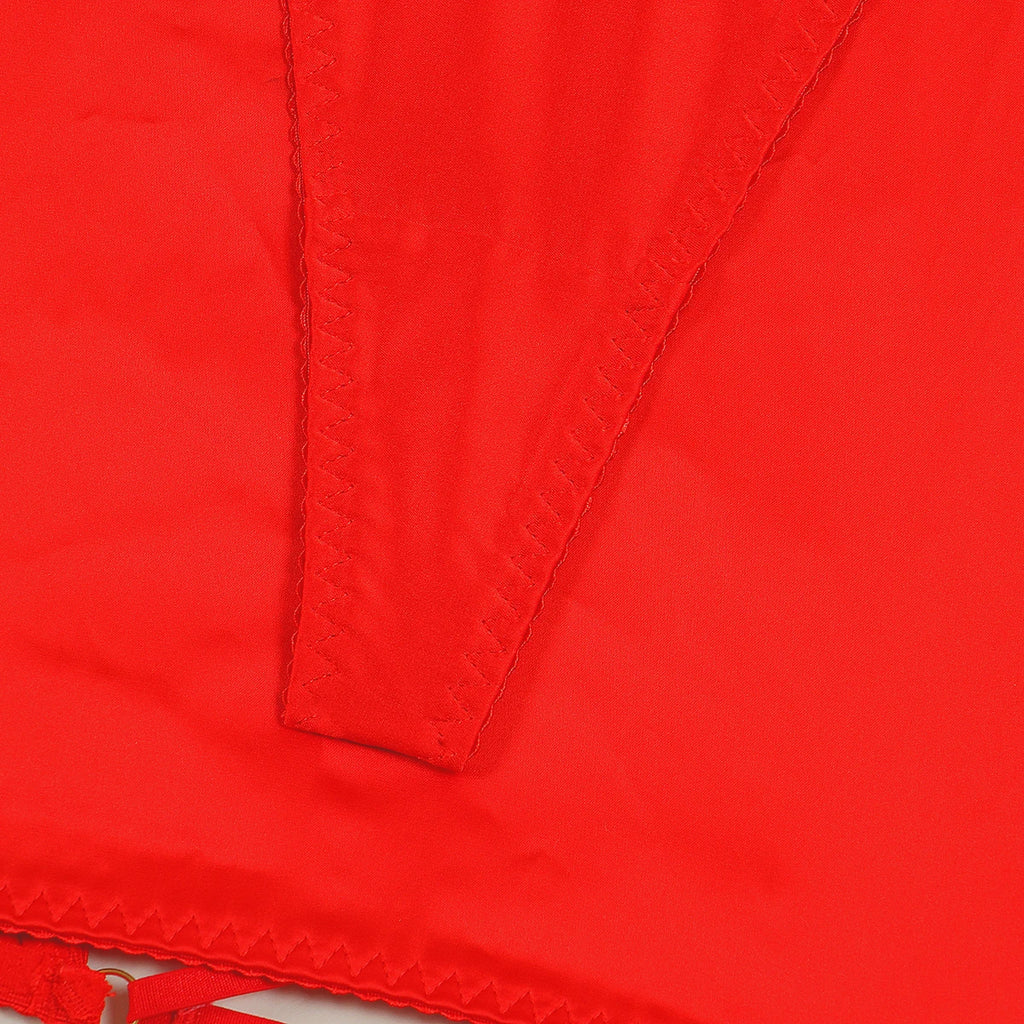 Elloace Rotes Push-Up-BH-Set aus Spitze mit gekreuzten Trägern