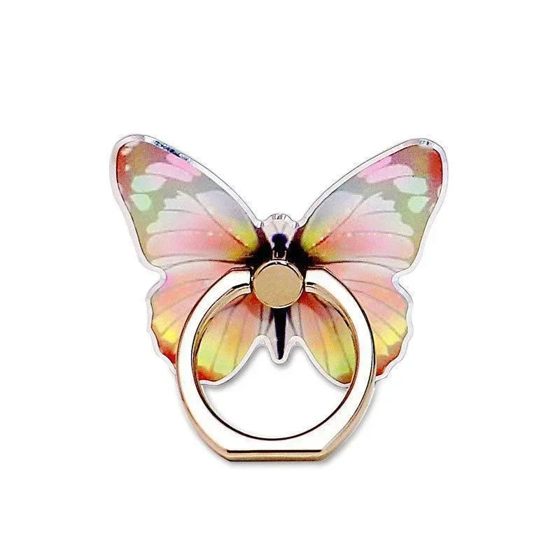 Porte-Bague Papillon Métal Doré Pour Téléphone Accessoire