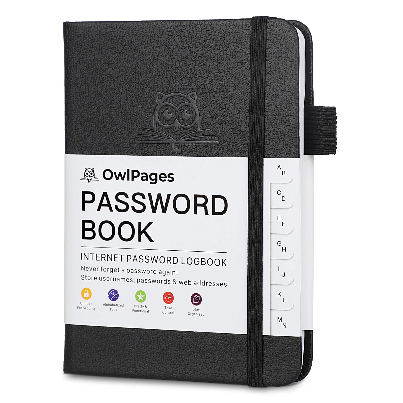Password Notebook with Hardcover and Alphabetical Tabs