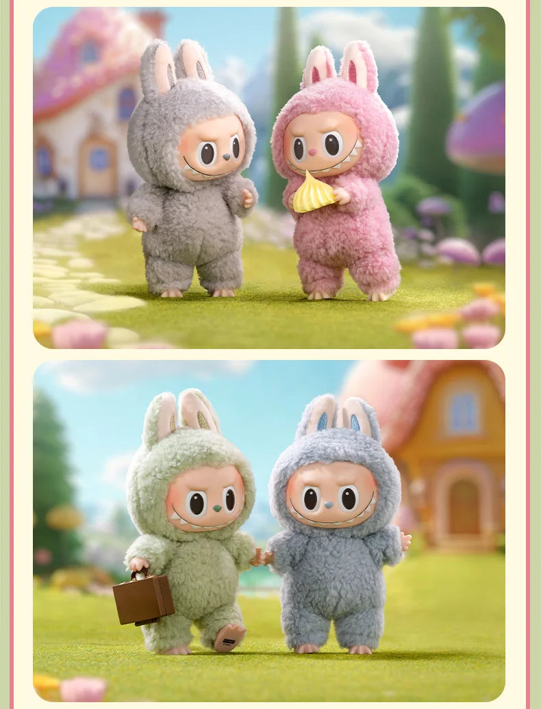 POP MART Die Monster Labubu Macaron Braune Vinylfigur