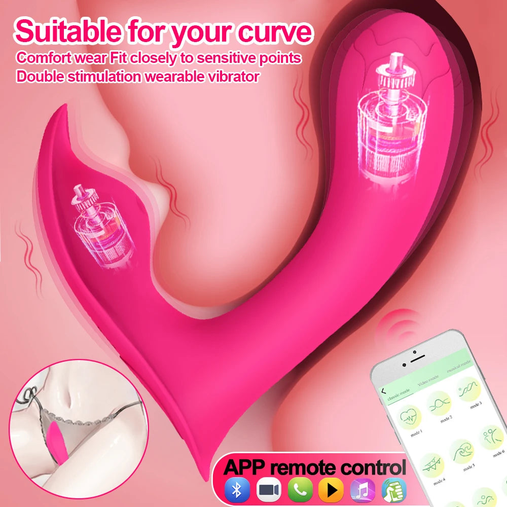Vibromasseur Connecté Bluetooth Au Design Ergonomique en Silicone Pour Stimulation Clitoris et G Spot by LSDLBoutique