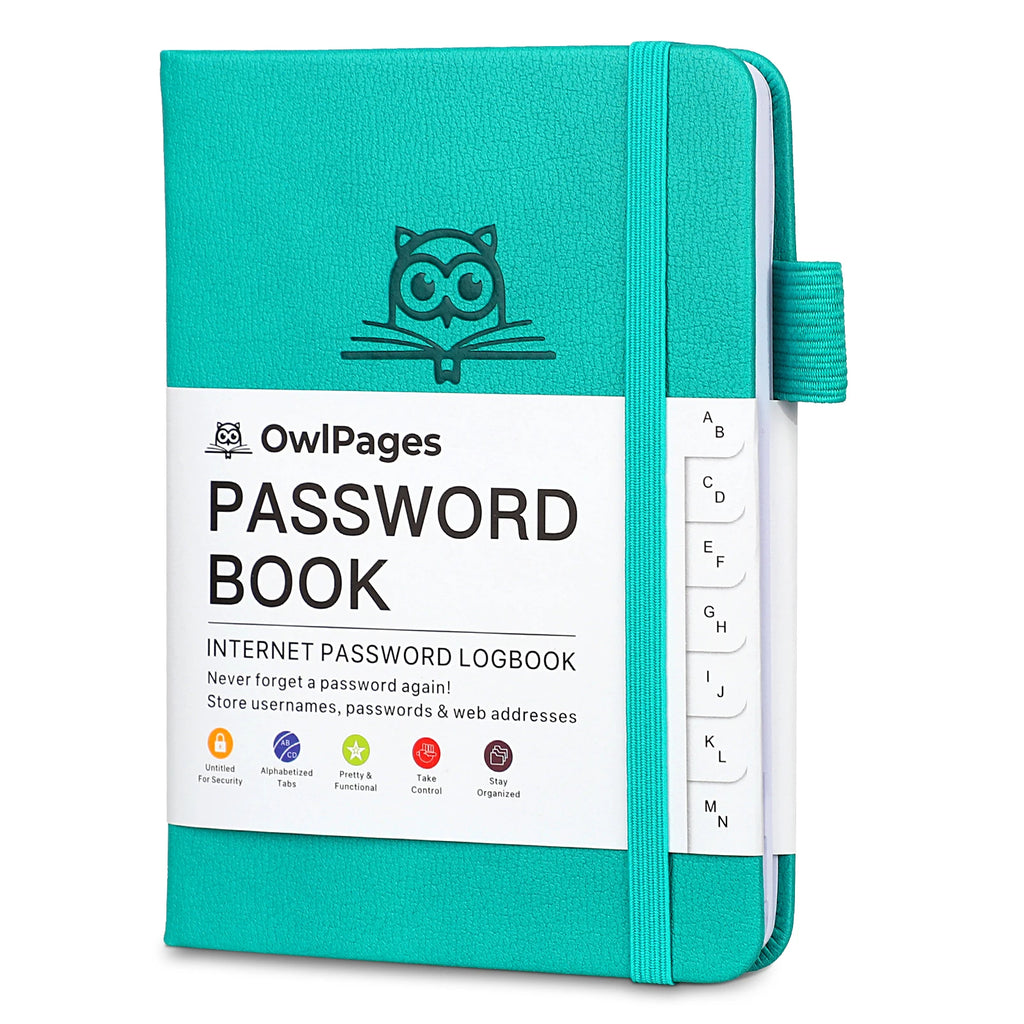 Password Notebook with Hardcover and Alphabetical Tabs