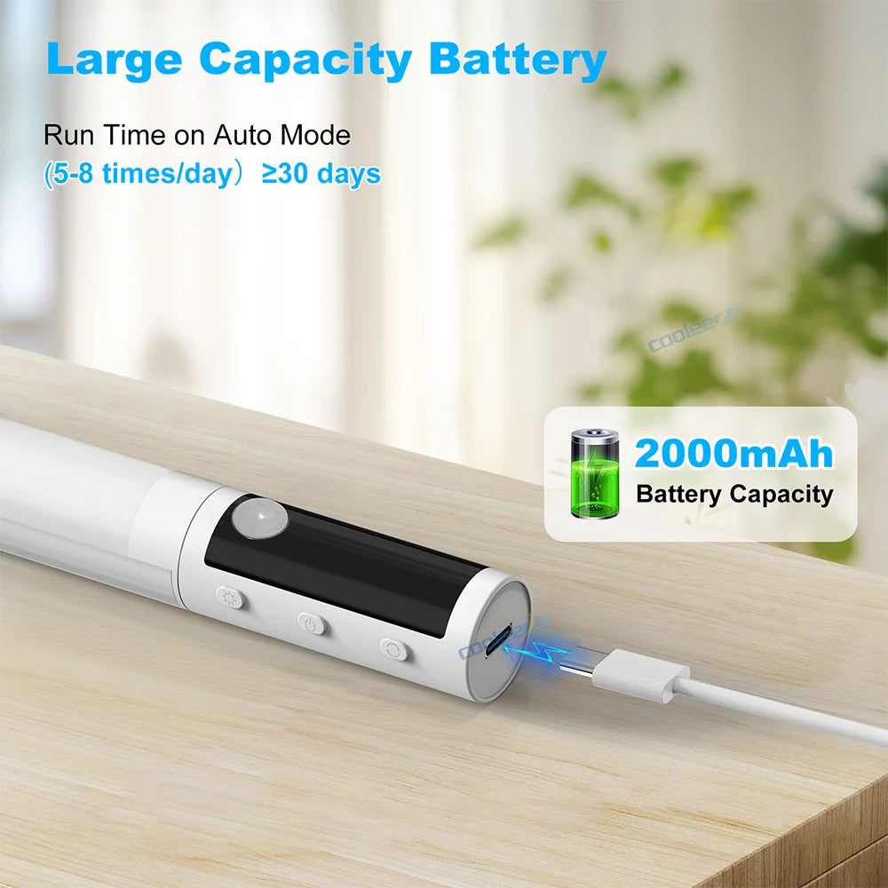 LED-Unterbauleuchte mit Bewegungsmelder und einstellbarer Digitalanzeige