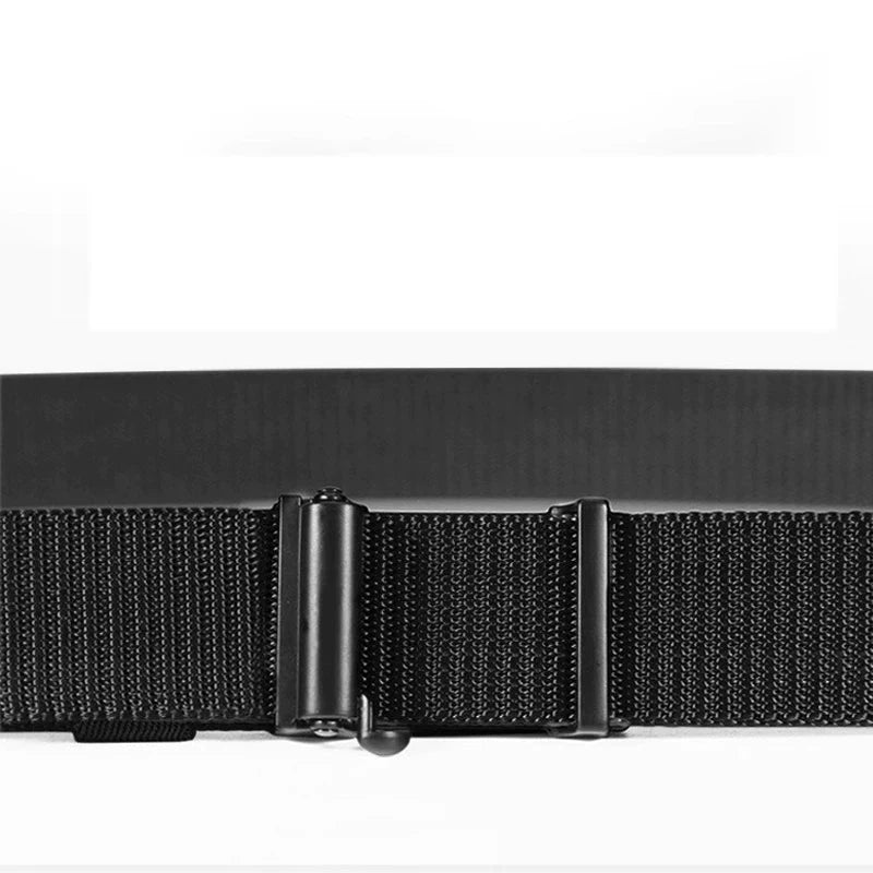 Lässiger Herren-Nylongürtel mit Automatikschließe, 34 mm