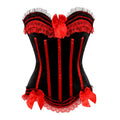 Gothic Lace Corset with Overbust Bustier – Swann
