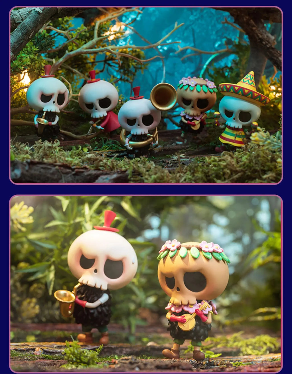 Pop Mart Labubu Forest Konzert PVC-Figurenkollektion